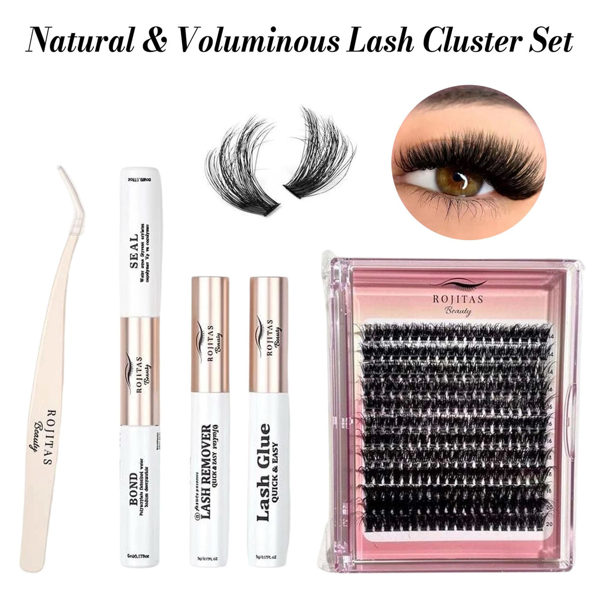 Rojitas Beauty DIY Cluster Lash Extension Kit
