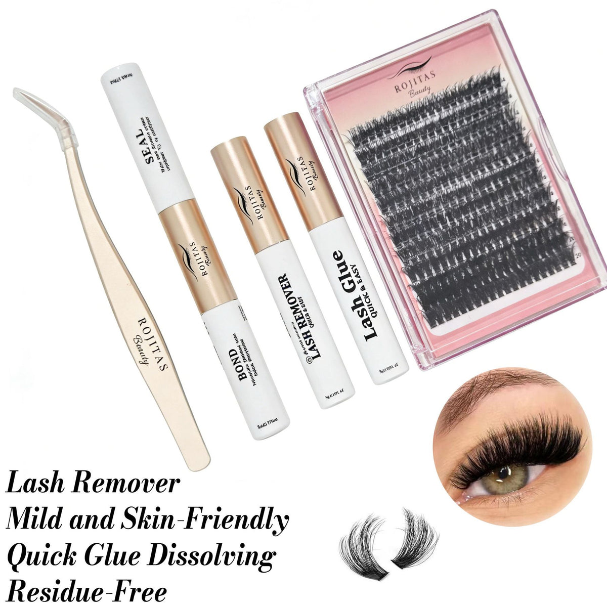 Rojitas Beauty DIY Cluster Lash Extension Kit